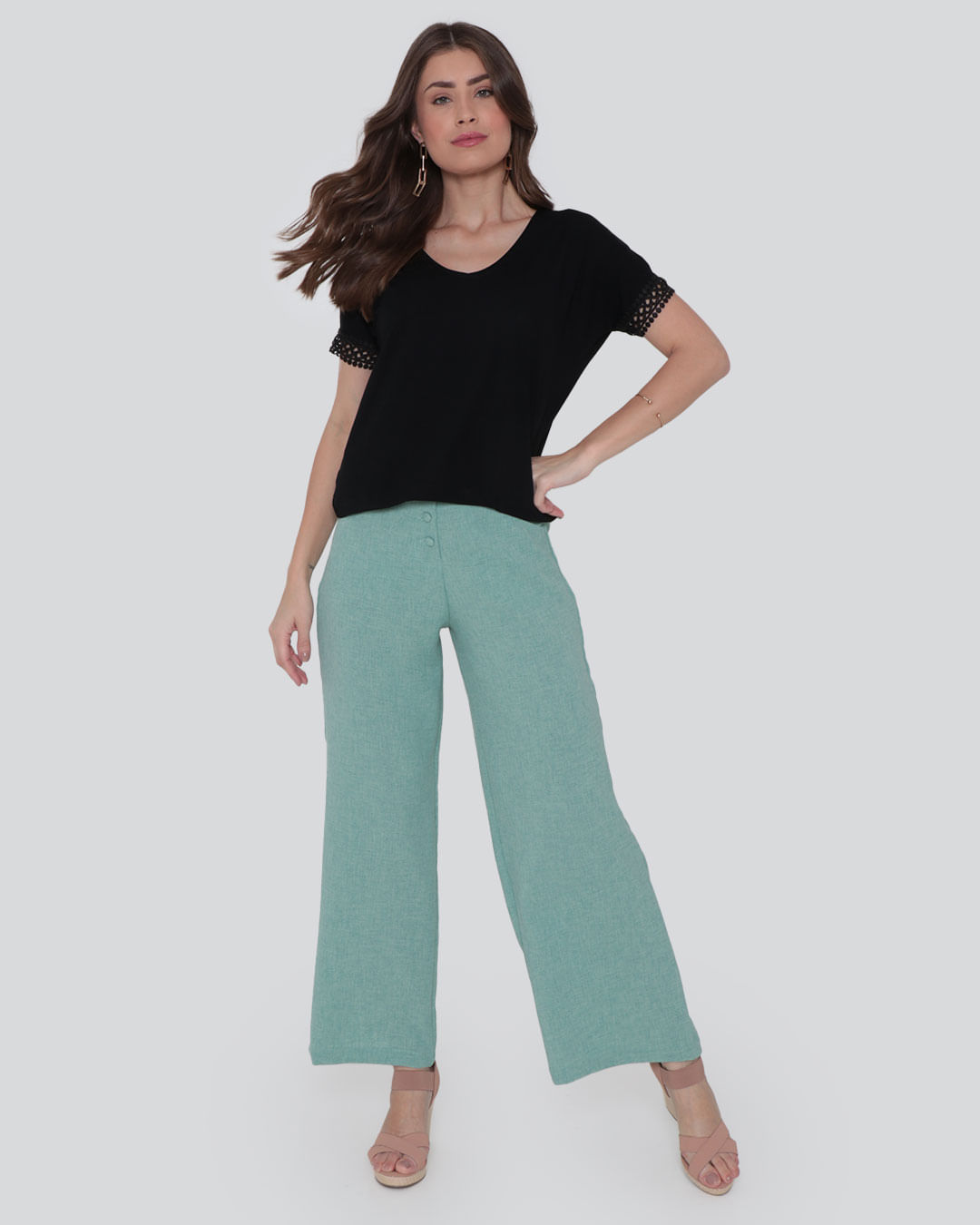 Calca-2740-Tec-Plano-C-Botoes---Verde-Claro