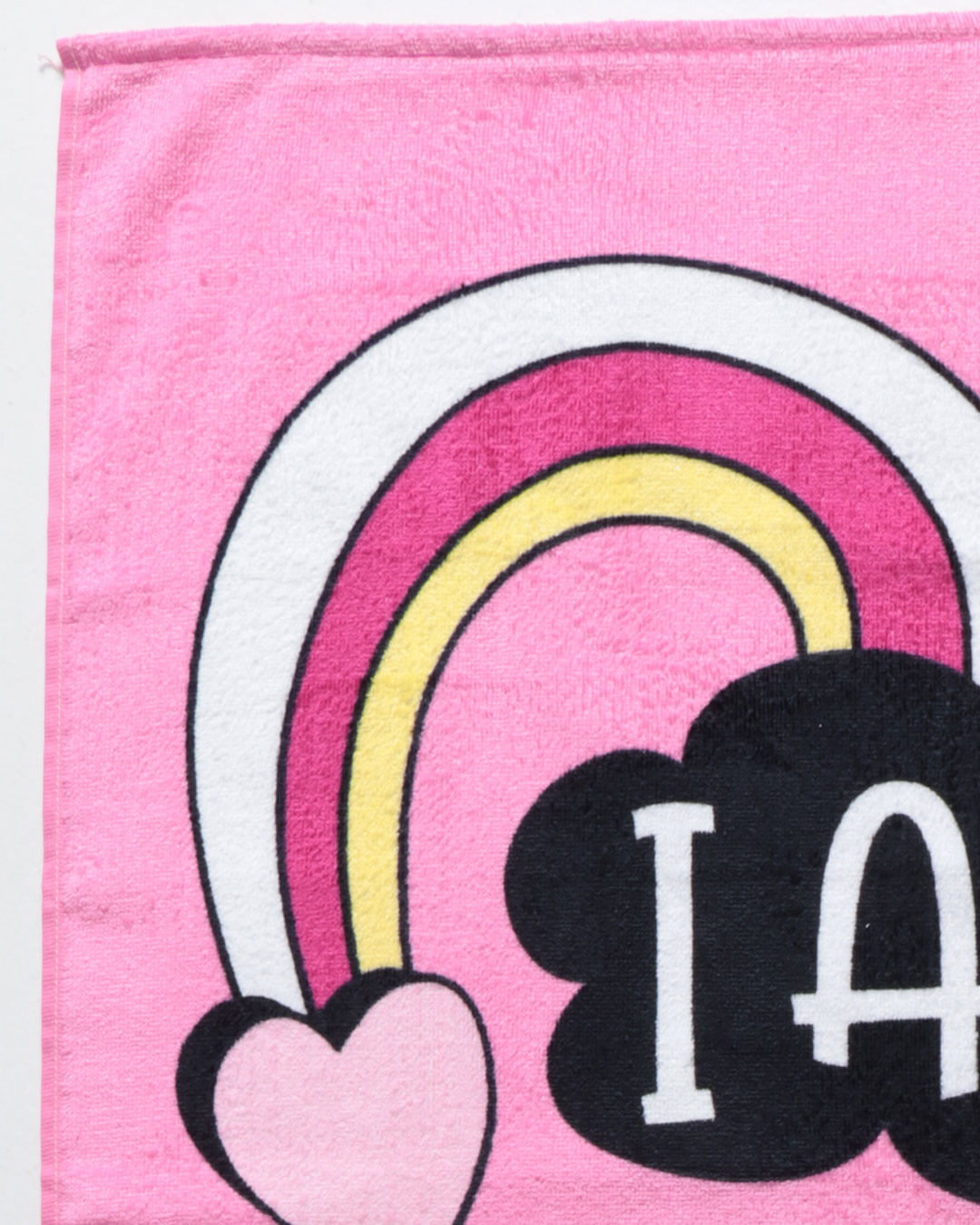 Toalha-Bh-Veludo-70x130-Minnie-Awesome---Rosa-Medio