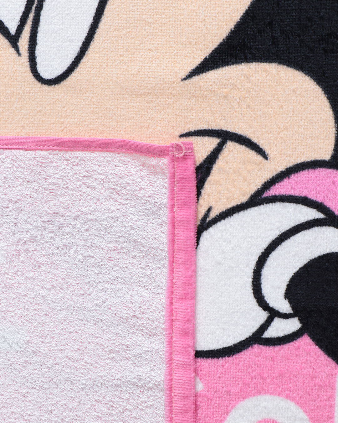 Toalha-Bh-Veludo-70x130-Minnie-Awesome---Rosa-Medio