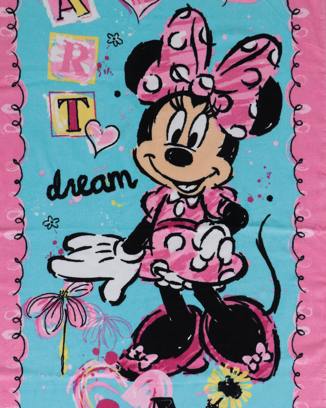 Toalha-Bh-Veludo-70x130-Minnie-Dream---Rosa-Claro