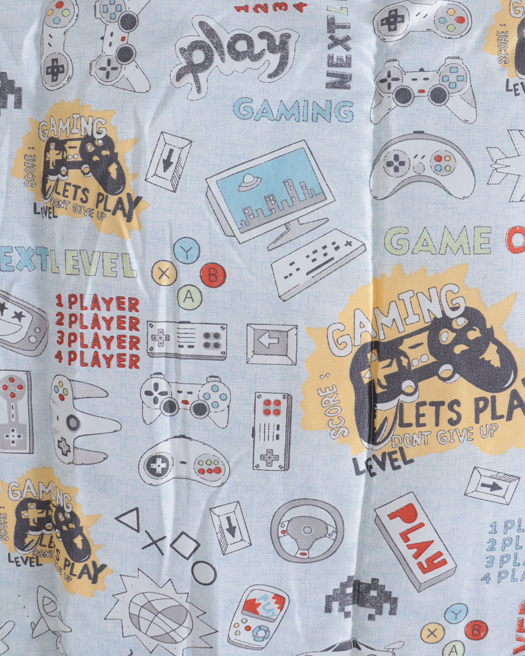 Edredom-Infantil-Gaming-Azul---Azul-Claro