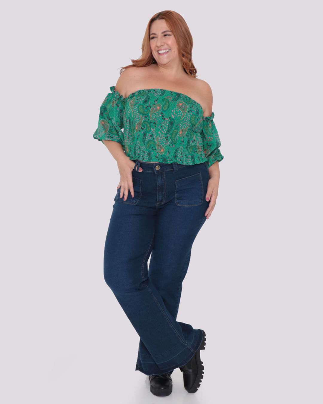 Calca-Red001-Jns-Bolsos-Flare-Fem-Tg---Blue-Jeans-Escuro