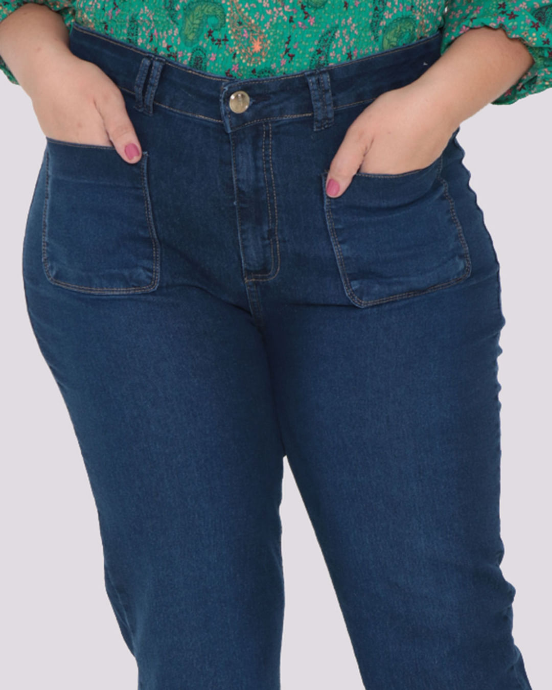 Calca-Red001-Jns-Bolsos-Flare-Fem-Tg---Blue-Jeans-Escuro