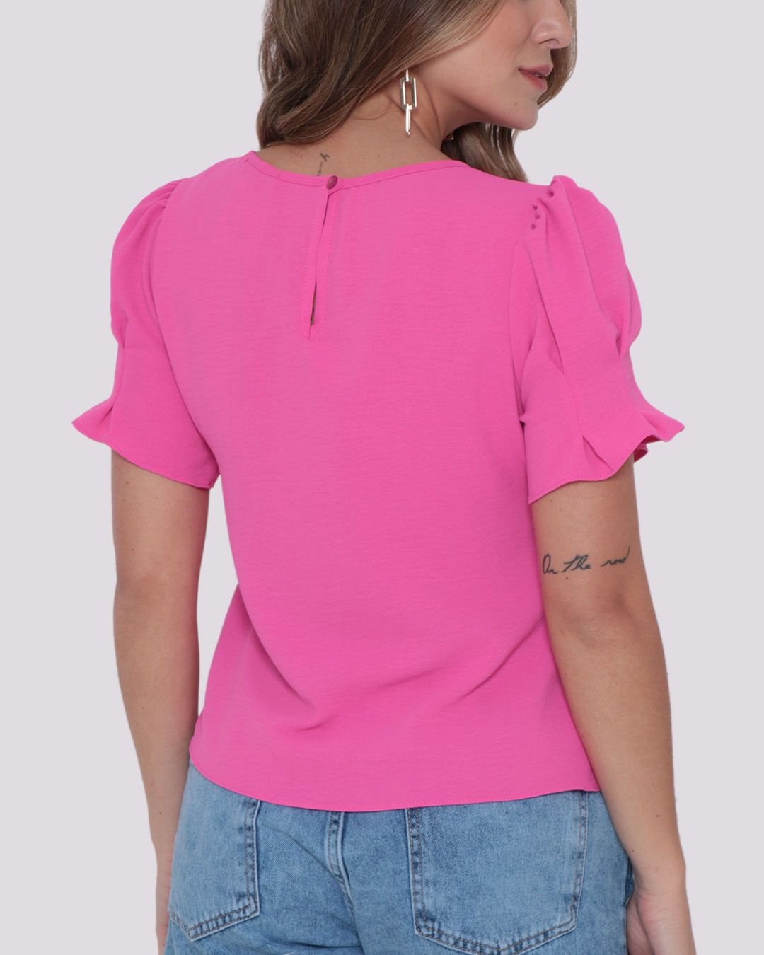 Blusa-2721-Manga-Curta-Bufante---Rosa-Medio