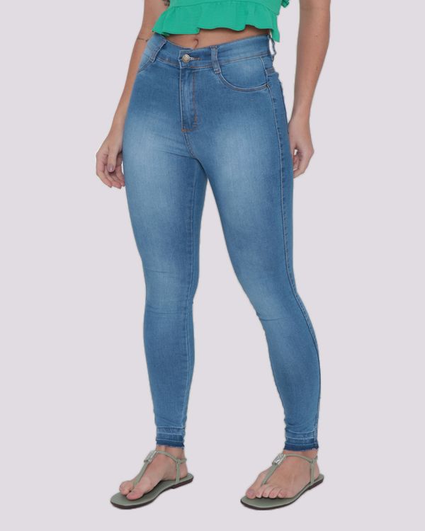 Calça Jeans Feminina Vizzy Cigarrete Azul Claro 36