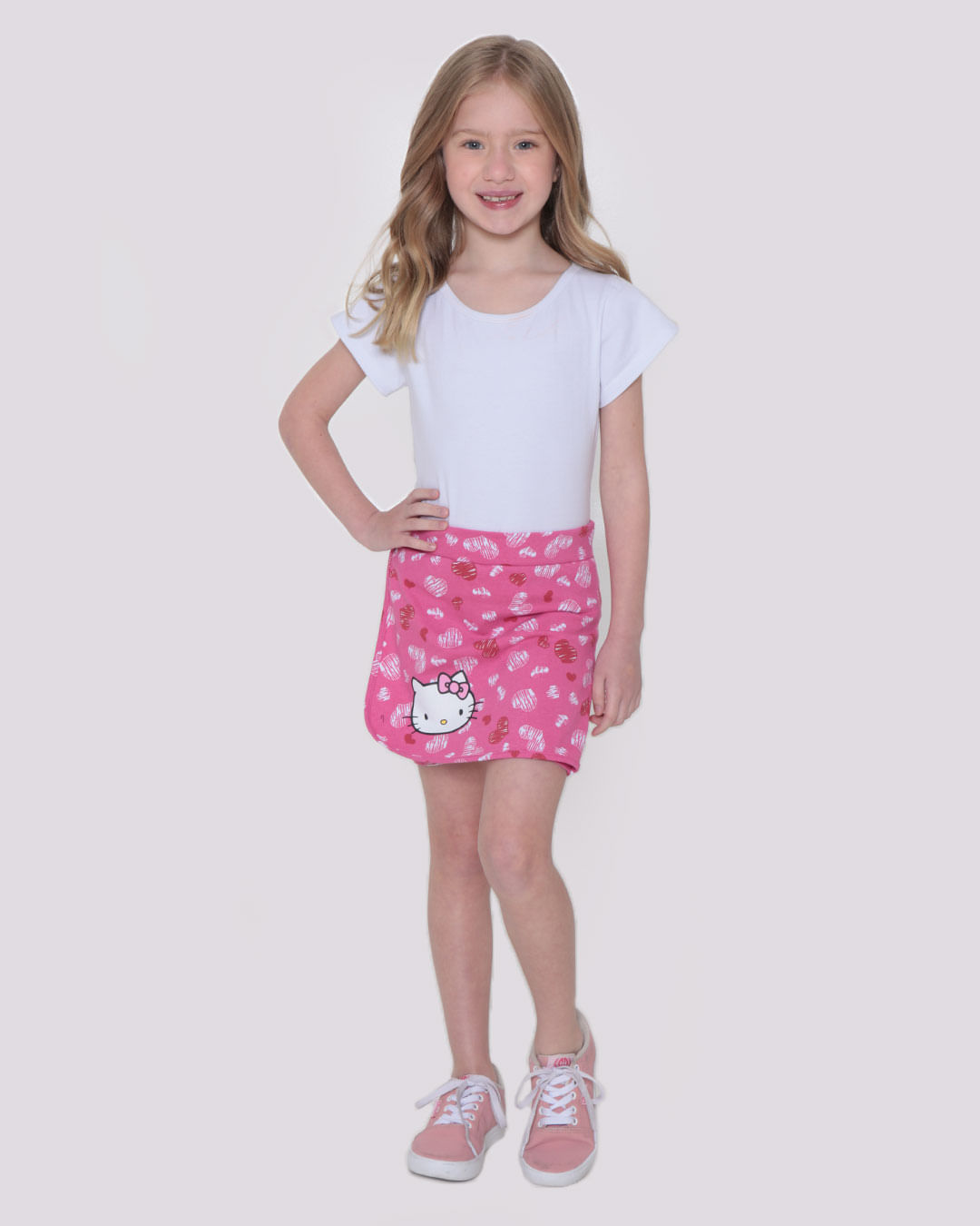 Shorts-Saia-Ch30974-Hkitty-F410---Rosa-Claro
