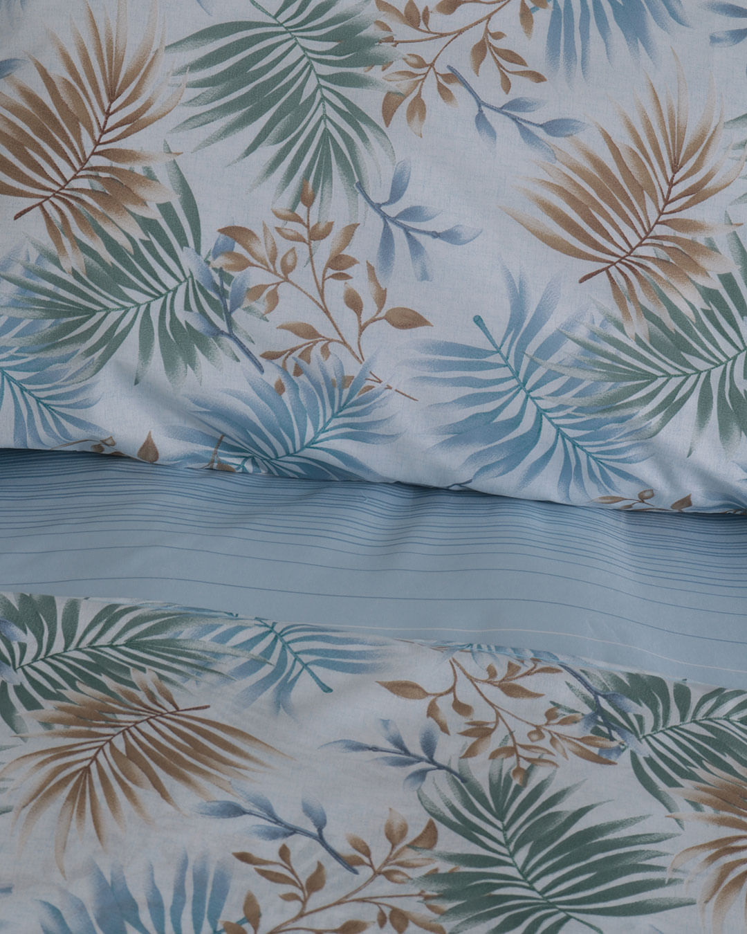 Jg-Cama-Queen-Feuilles-Azul--4-Pc---Azul-Floral