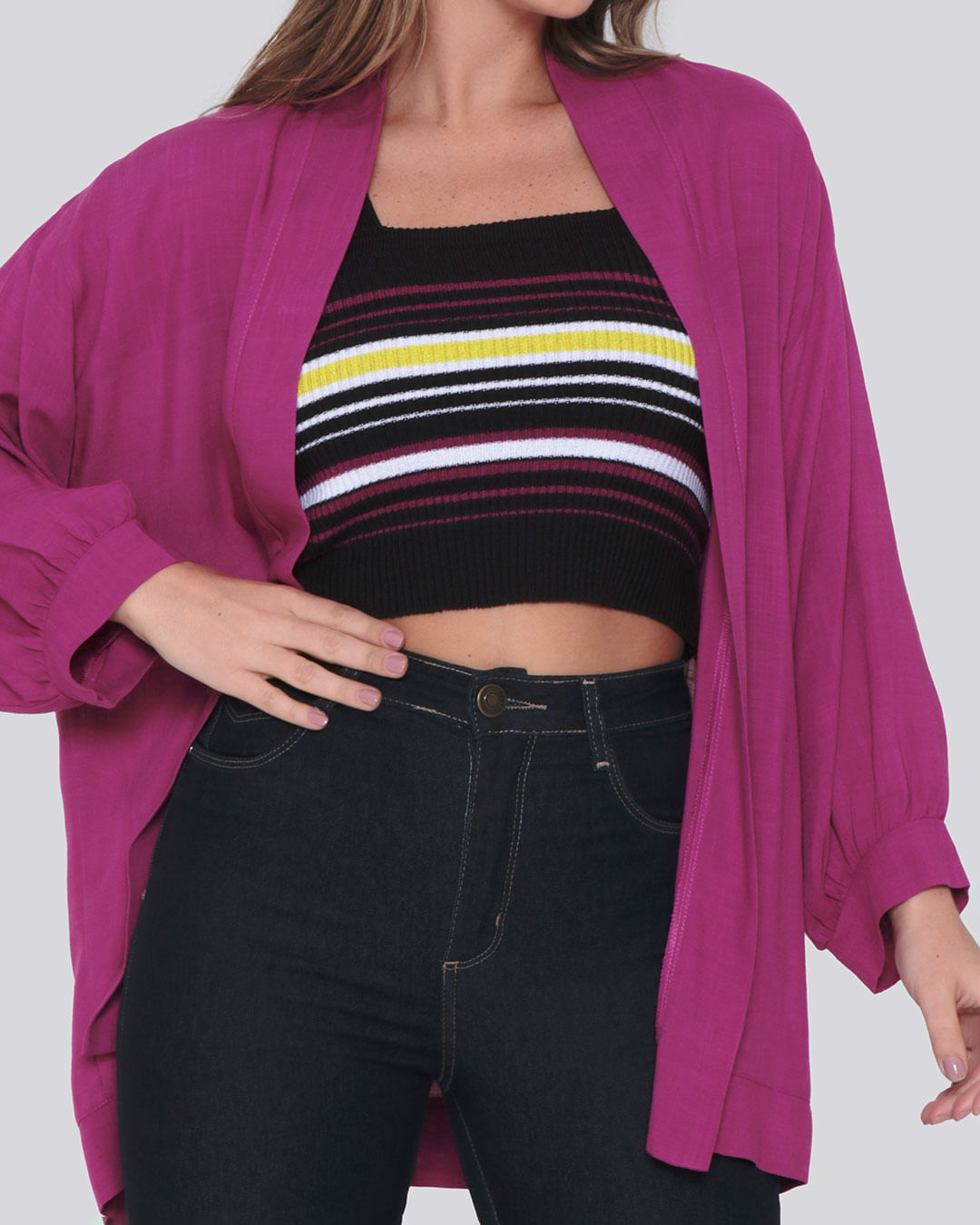 Kimono-3807-Manga-34---Rosa-Medio