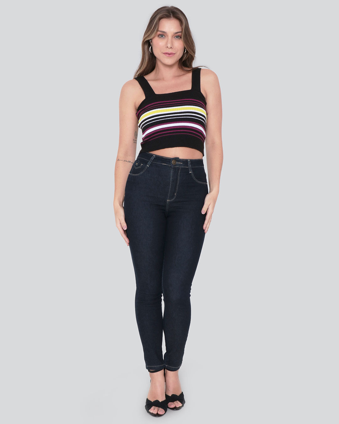Cropped-Tricot-Listras-Rosa---Preto