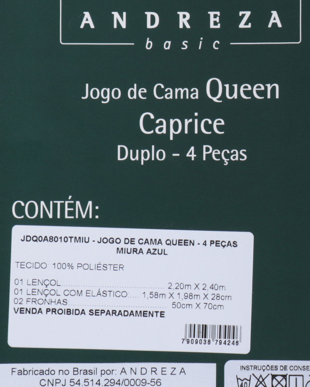 Jg-Cama-Queen-Miura-Azul---4-Pc---Azul-Outros