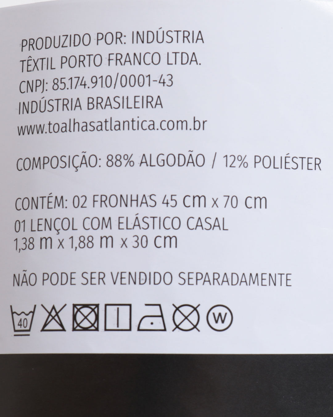 Jogo-Casal-3pcs-My-Basic-Mescla---Preto-Outros