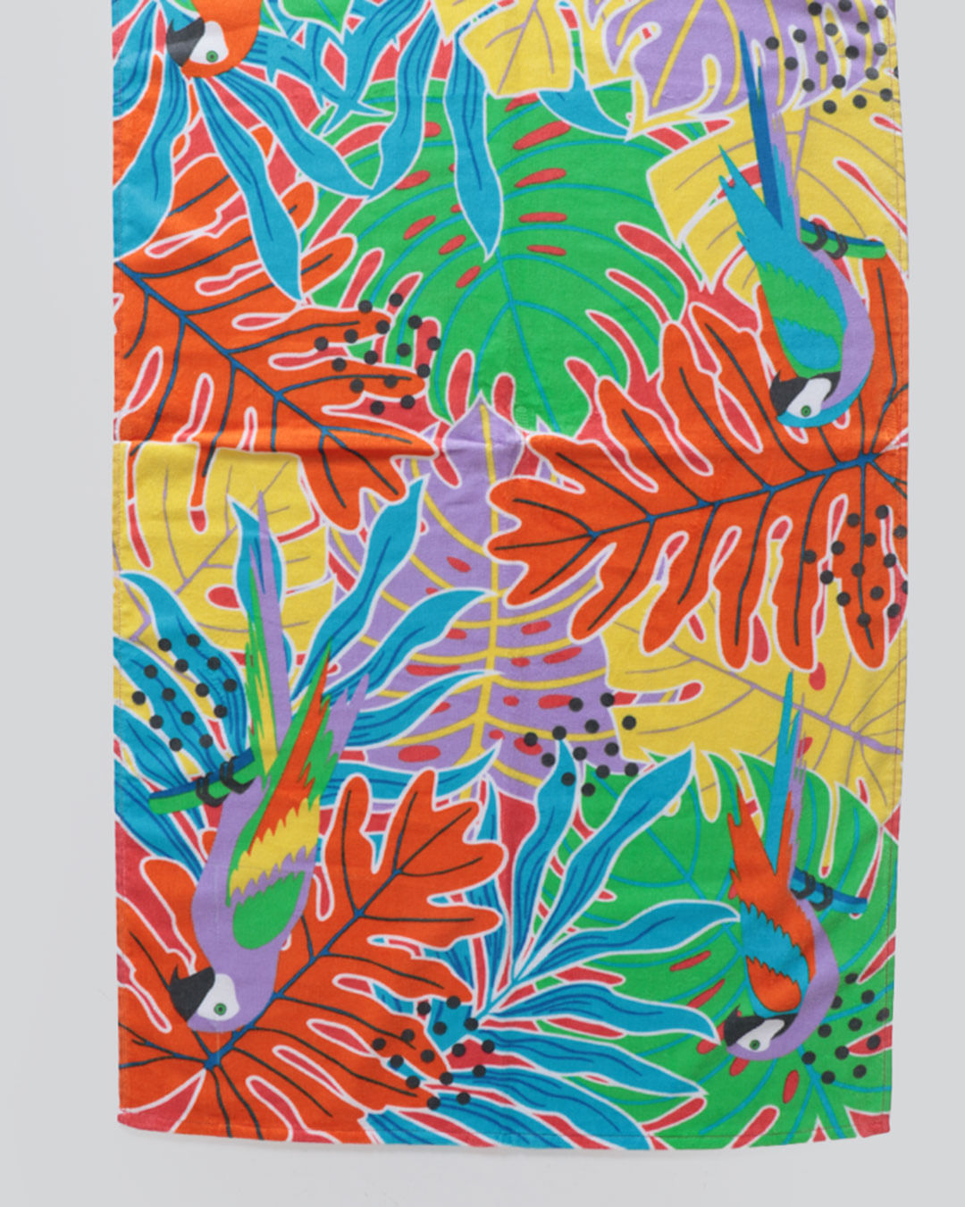 Toalha-Praia-Velour-70x130-Sortida---Laranja-Floral