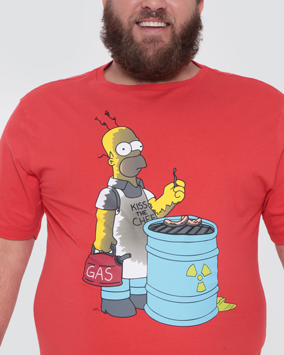 Camiseta-Sim121127-Simpsons-Churras-Pl-M---Vermelho-Medio
