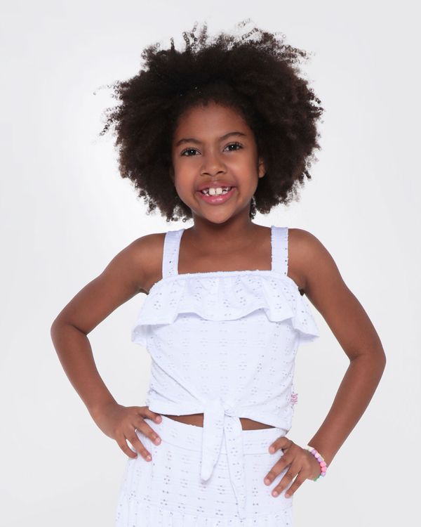 Regata Infantil Cropped Laise Branca 6