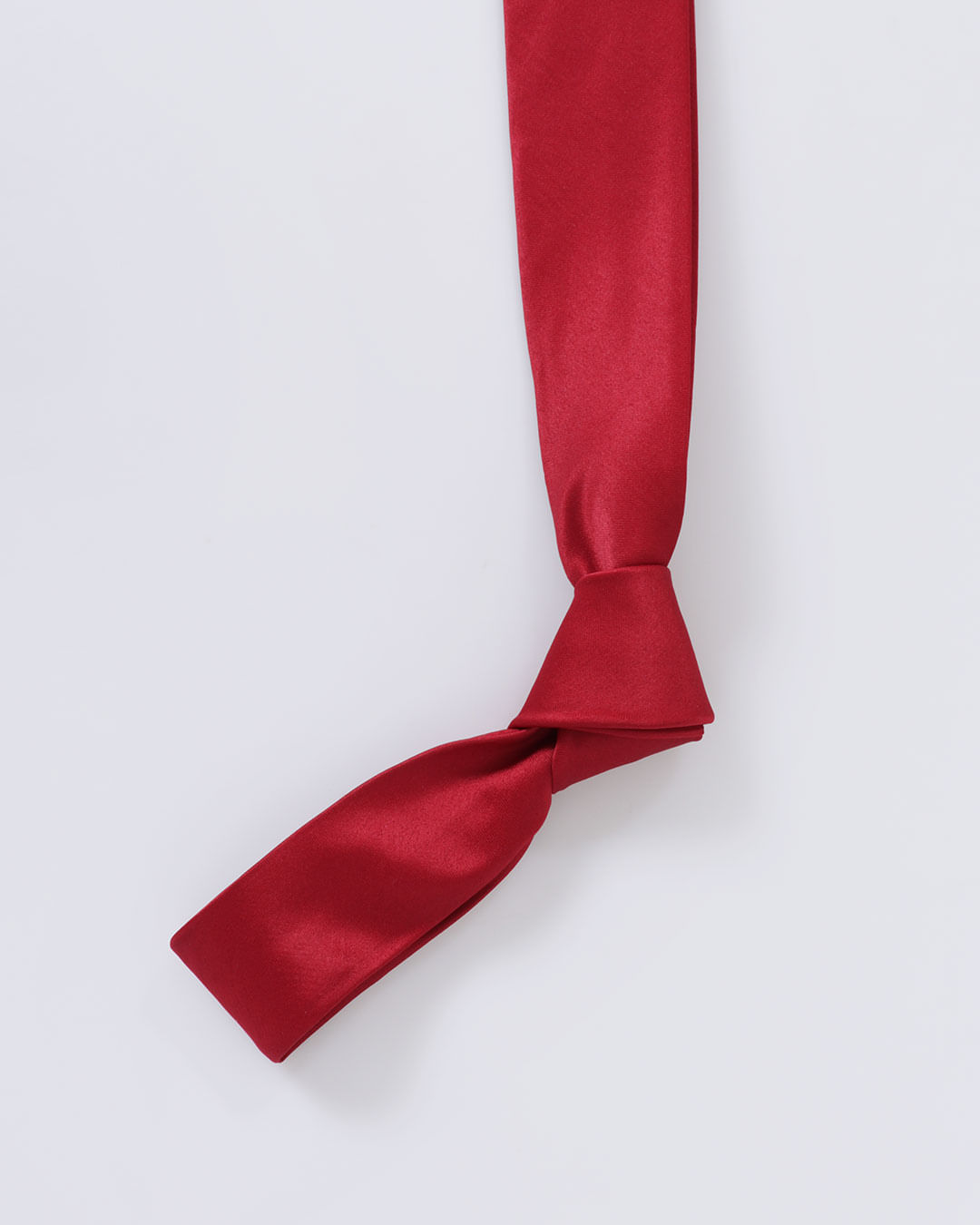 Gravata-0003-Slim-Lisa-Acetinada-Sem-No---Vermelho-Escuro