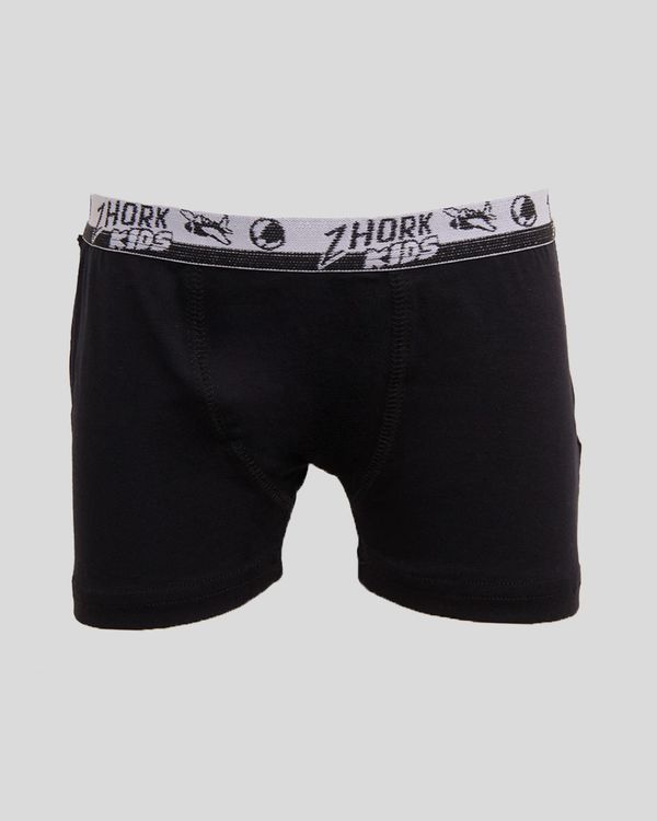 Cueca Boxer Infantil Lisa Preta 8
