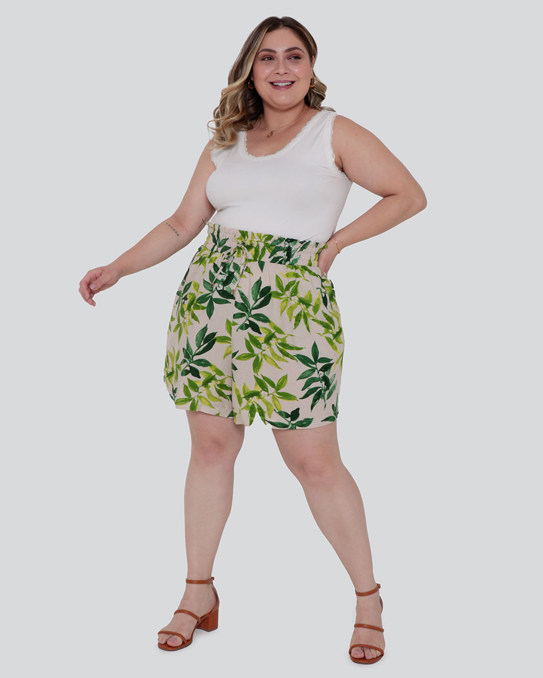 Shorts-214275-Estliso-Colisse---Bege-Floral