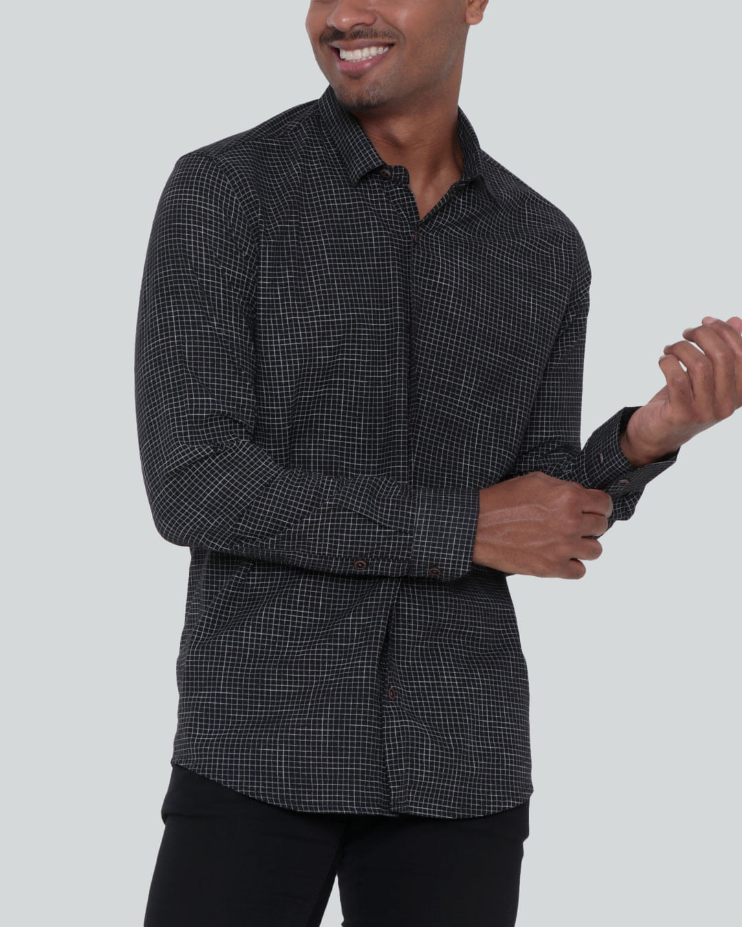 Camisa-Ml-Flame-Pretobranco-14---Preto-Xadrez