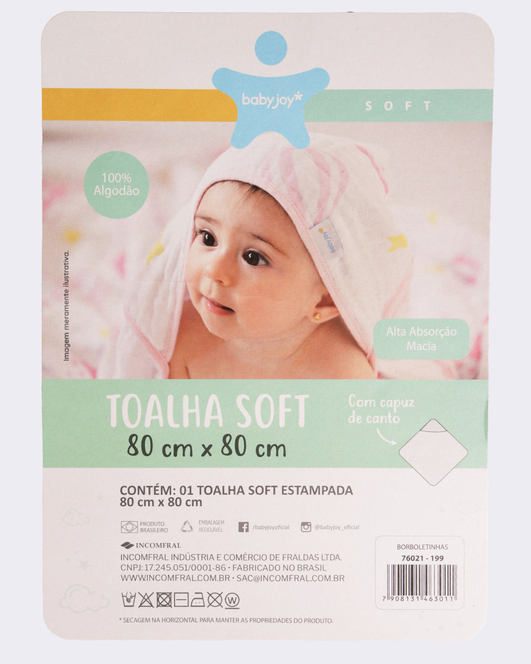 Toalha-Soft-3-Camadas-A-100--Algodao---Rosa-Xadrez