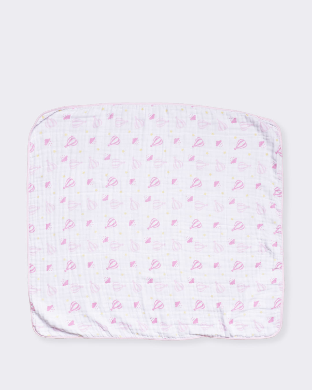 Toalha-Soft-3-Camadas-A-100--Algodao---Rosa-Geometrico