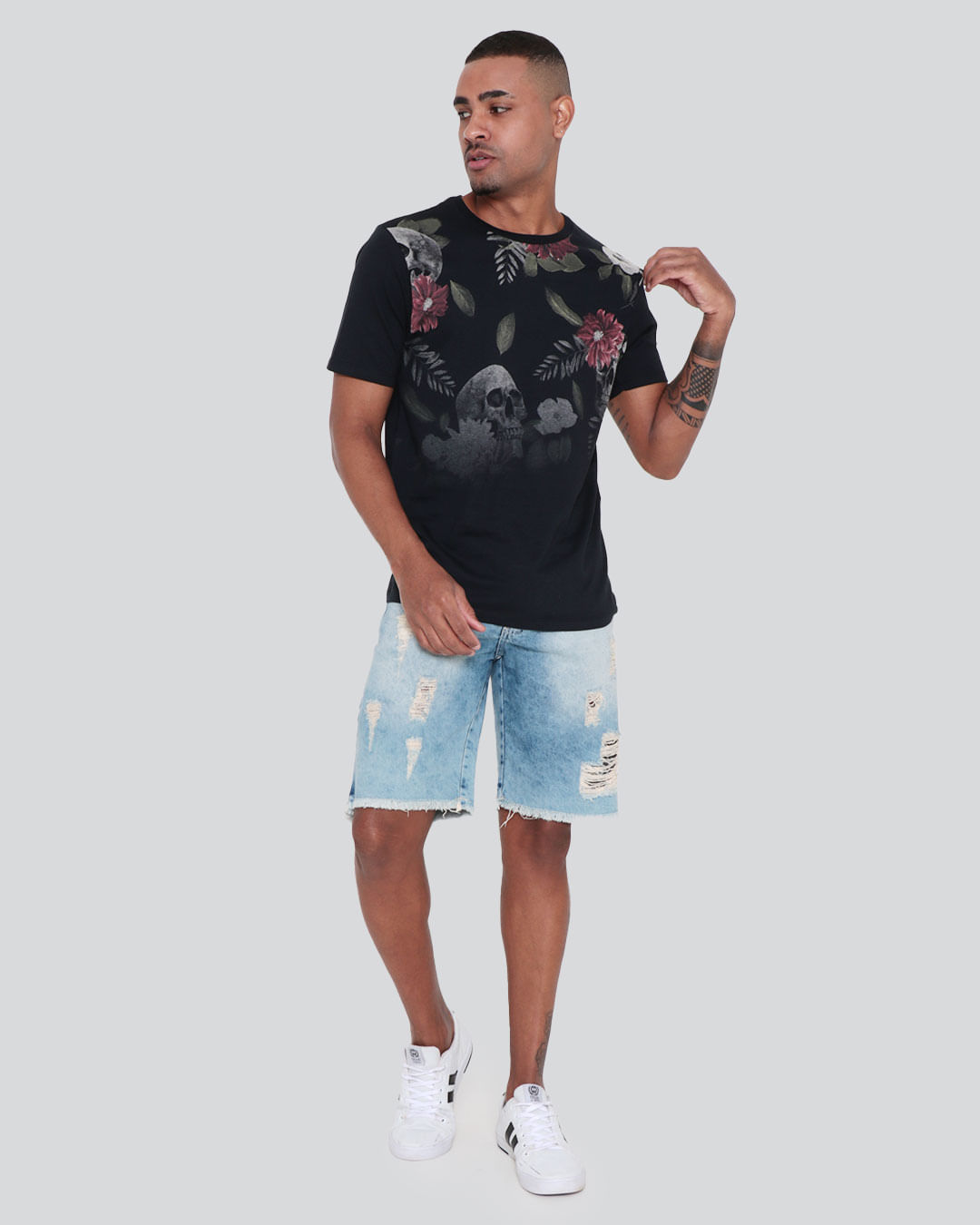 Camiseta-Estfloral-E-Cave-1185-Pgg---Preto-Floral