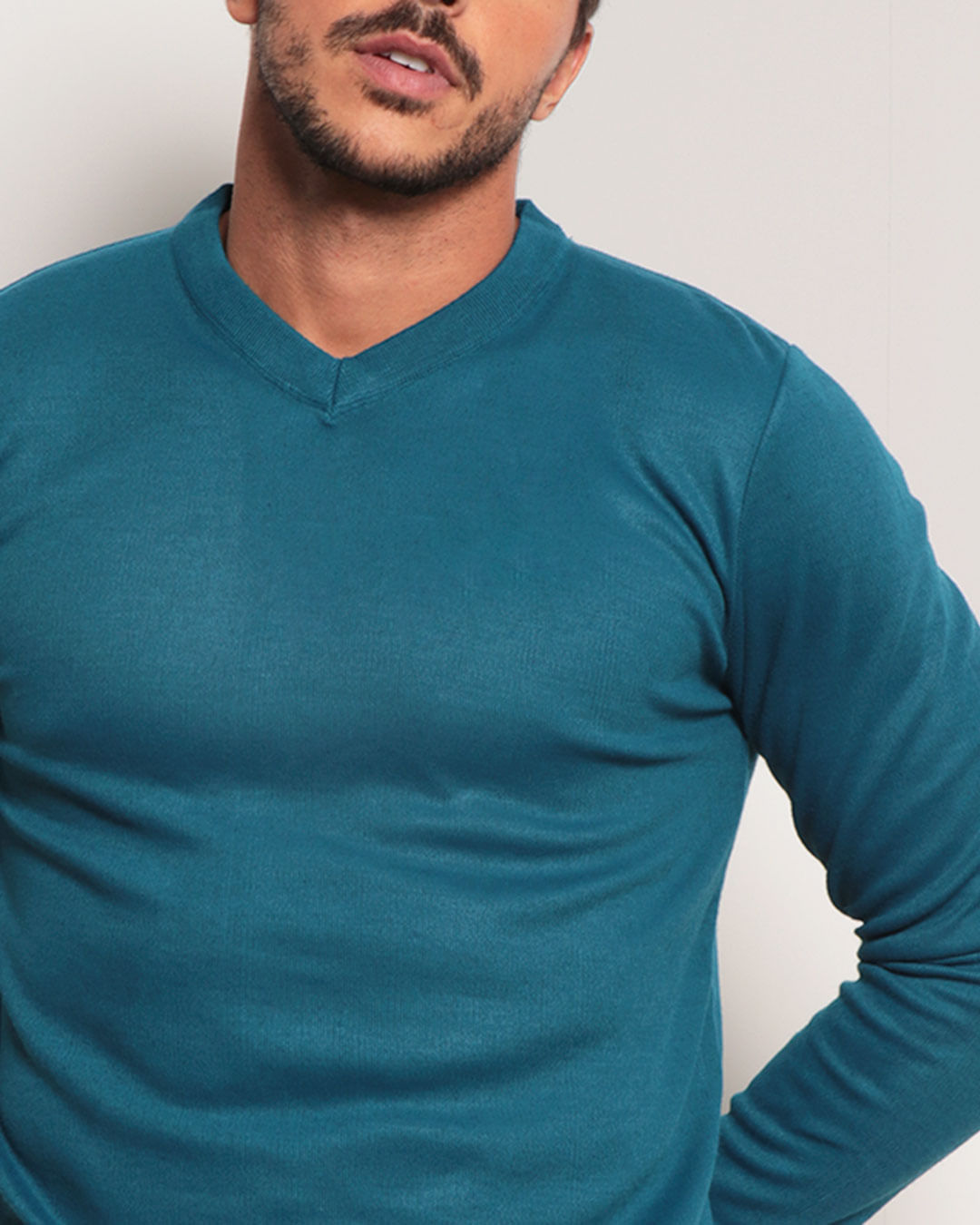 Tricot-Gola-V-Rep074-Petroleo-Pgg---Azul-Escuro