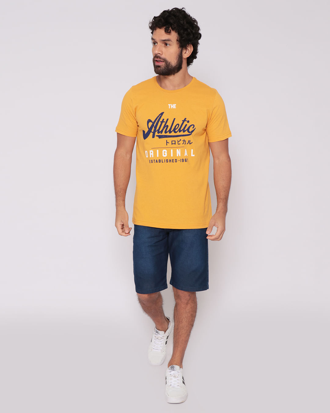 Camiseta-College--Athletic-W90045---Mostarda--Medio