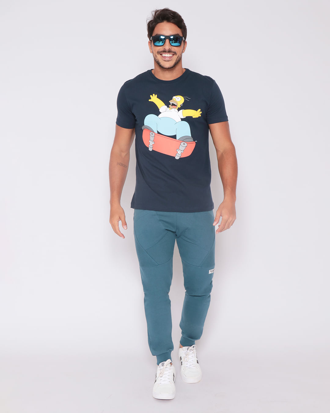 Camiseta--Sim-Tr110036-Homer--Pgg---Azul-Medio