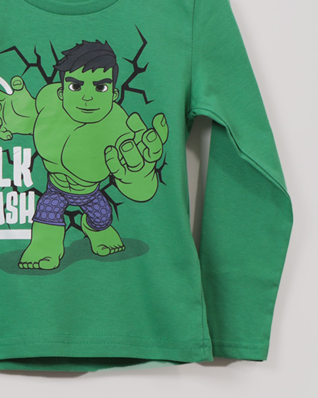 Camiseta-Ml-Ch33454--Hulk-M13---Verde-Escuro