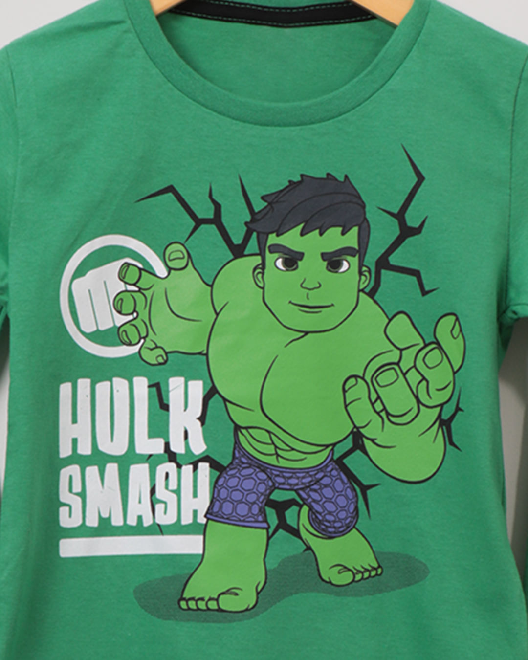 Camiseta-Ml-Ch33454--Hulk-M13---Verde-Escuro