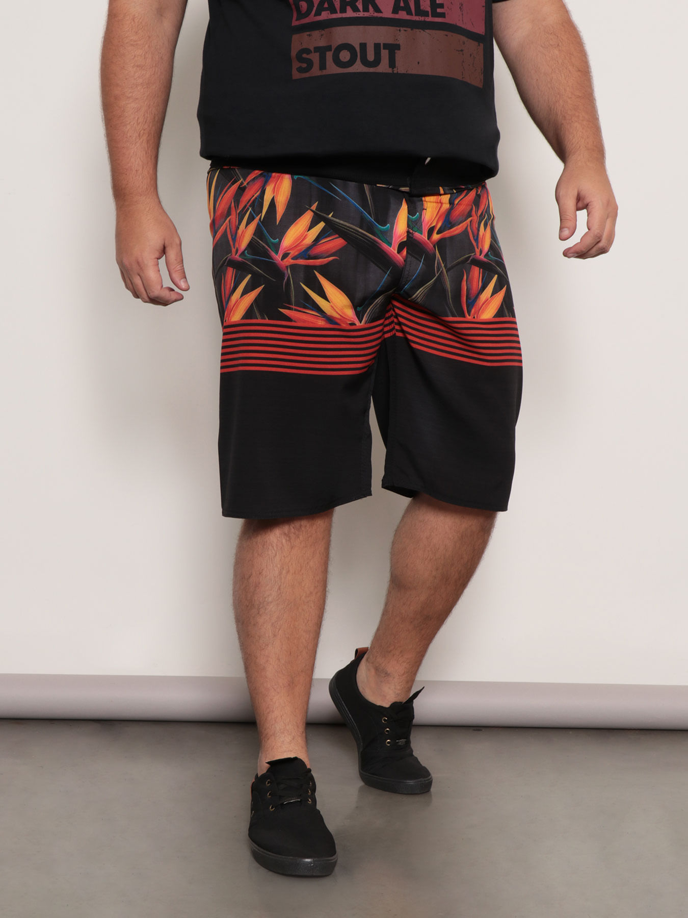 Bermuda-624n-Cos-Neopreneelast-Plus---Preto-Floral