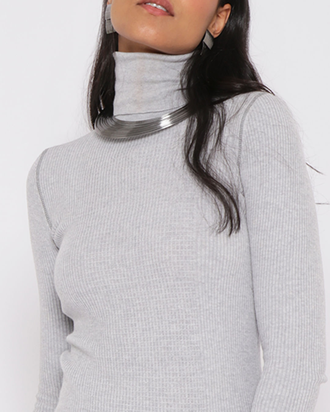Blusa-Mp0444-Tricot-Gola-Alta---Cinza-Claro