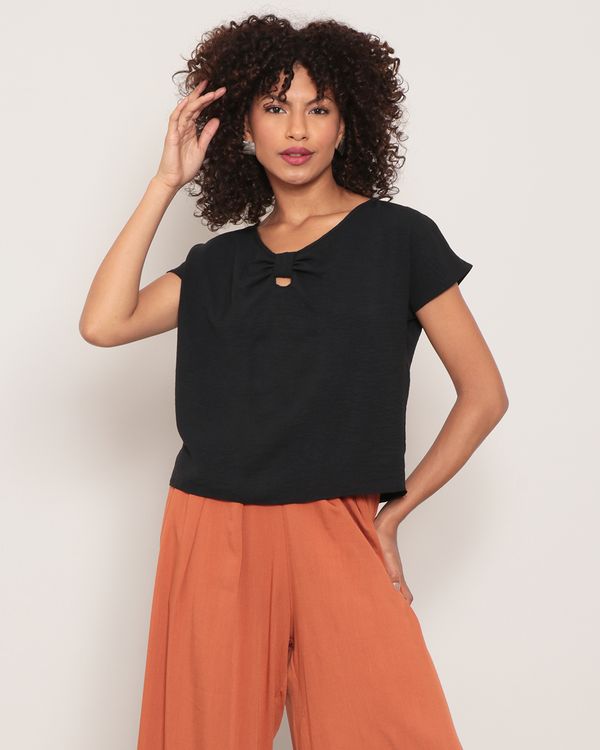Blusa Feminina Manga Japonesa Preta P
