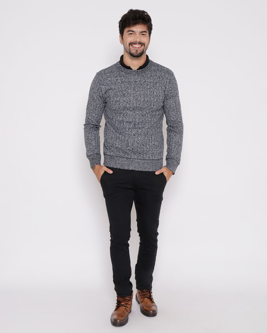 Tricot-Exeter-Mz-41-Mel-Cinza-Pgg---Cinza-Medio