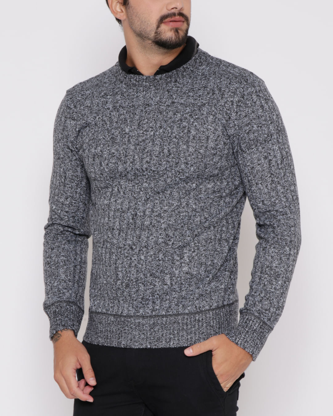 Tricot-Exeter-Mz-41-Mel-Cinza-Pgg---Cinza-Medio