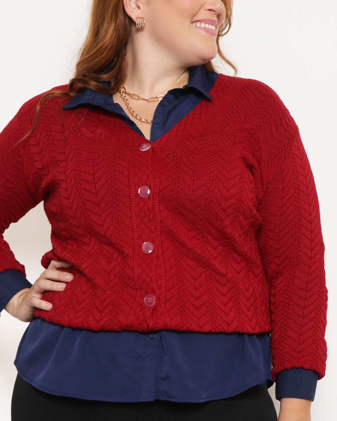 Casaco-Fem-D855-C-Botoes-Adulto---Vermelho-Escuro
