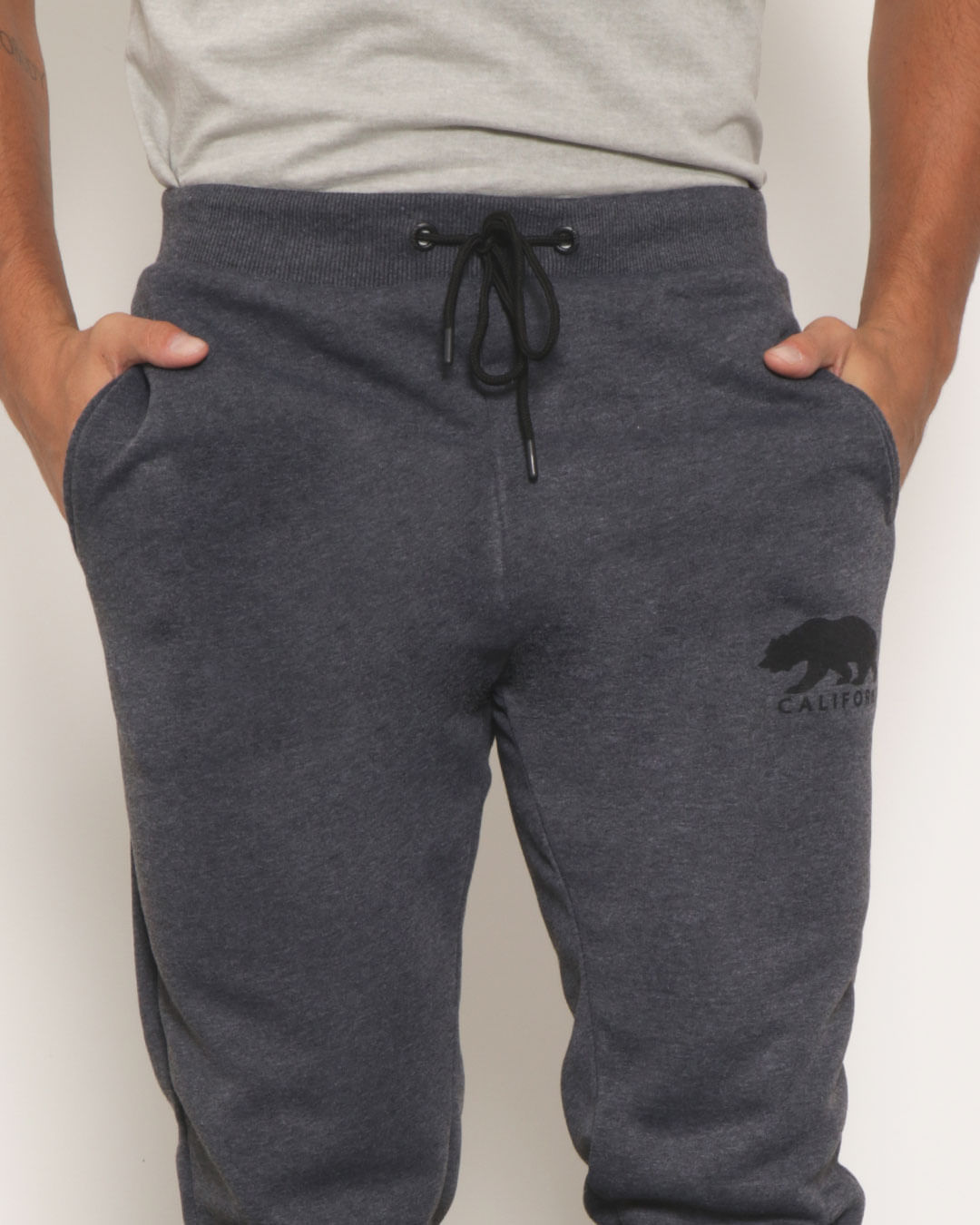 Calca-Moletom-Silk-Urso-Bjp---Mescla-Escuro