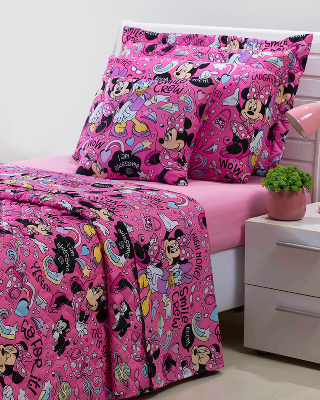 Colcha-Soft-Solt-Minnie-Bff---Rosa-Medio