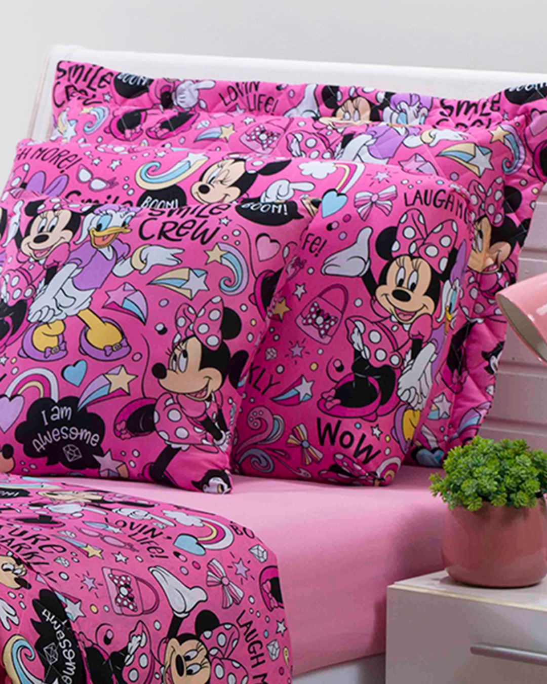 Colcha-Soft-Solt-Minnie-Bff---Rosa-Medio