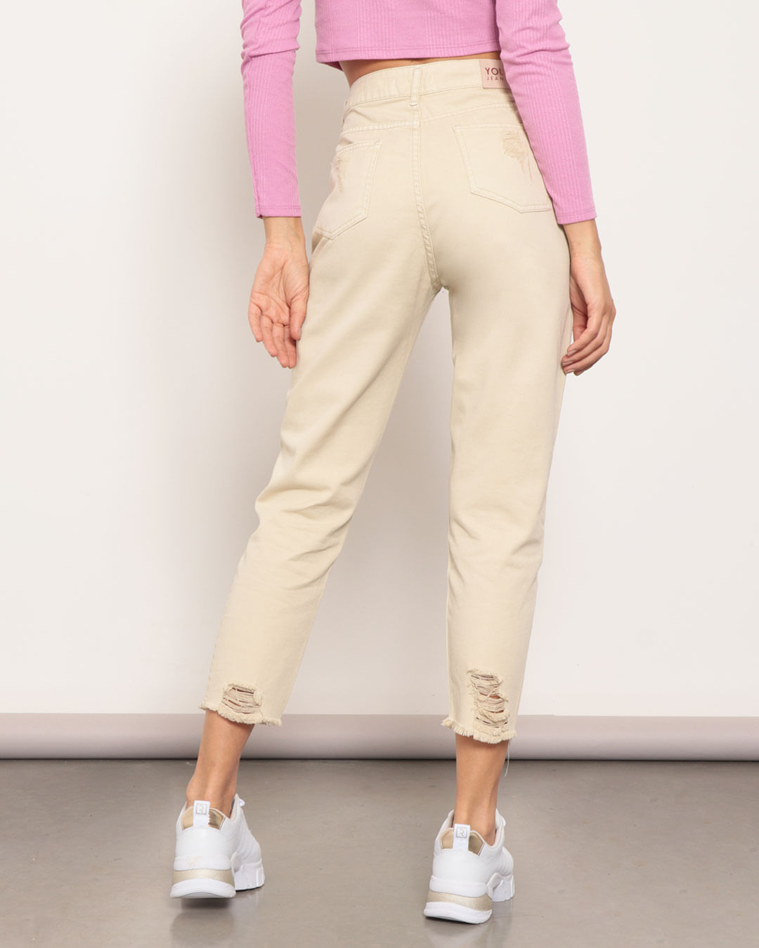 Calca-0925941-Srj-Rasg-Barr-Desf-Fem-Ad---Bege-Claro