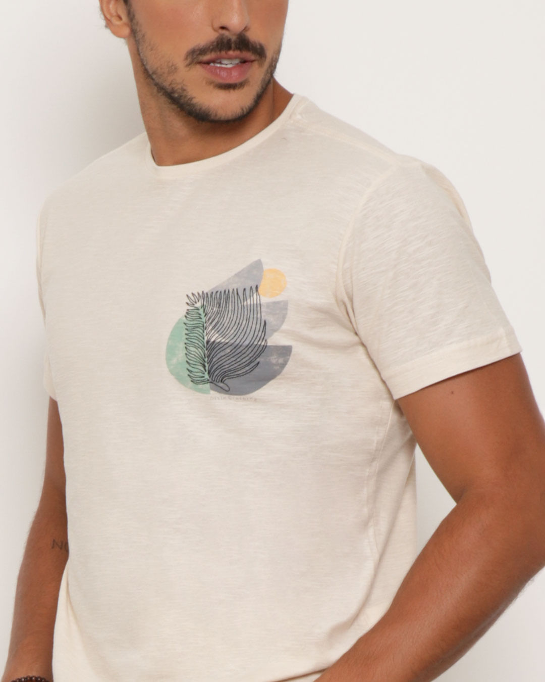 Camiseta-10210010-Dixie-Kaki-Rosa---Bege-Medio