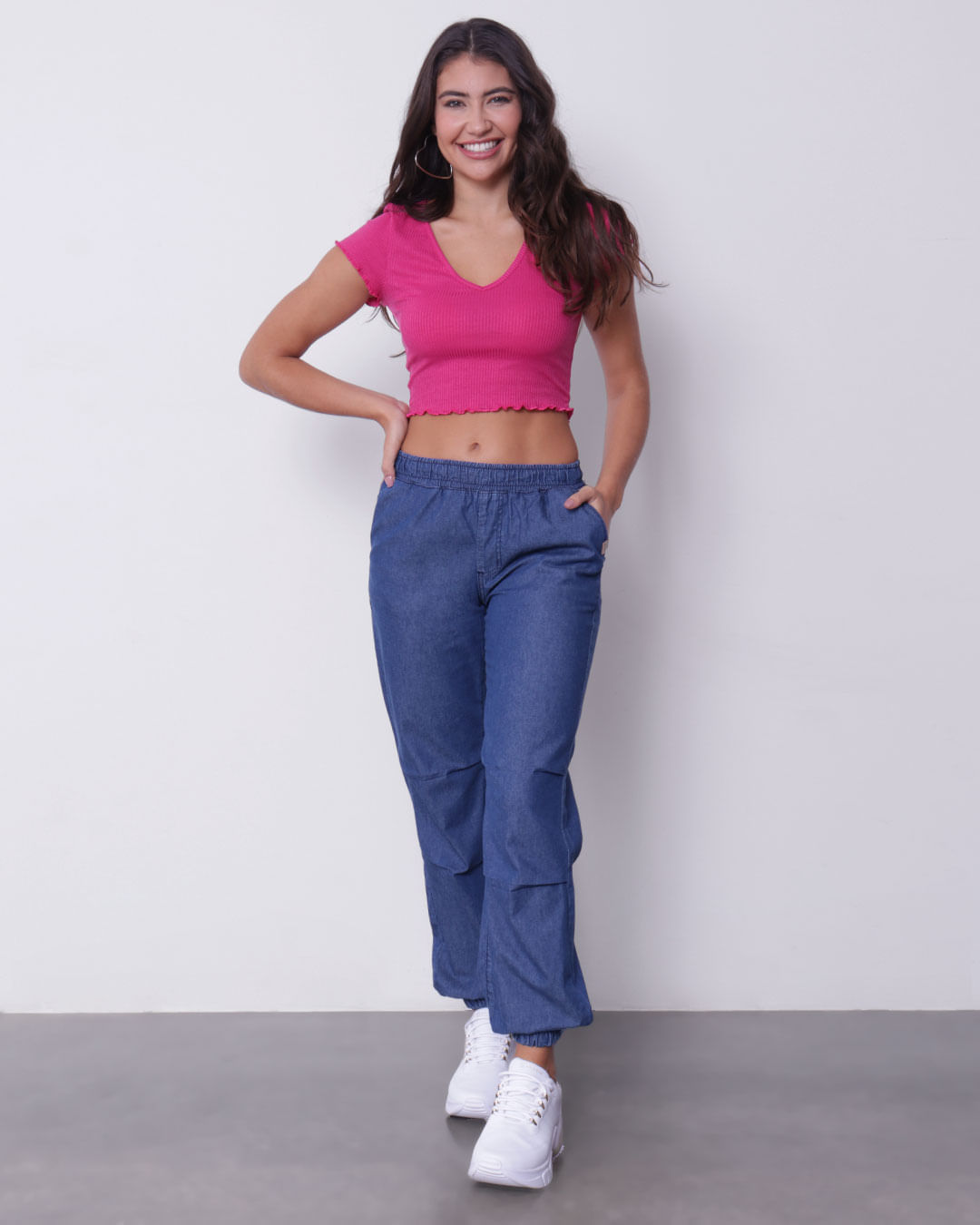 Calca-22602863-Jns-Esc-Paraquedista-Fem---Blue-Jeans-Escuro