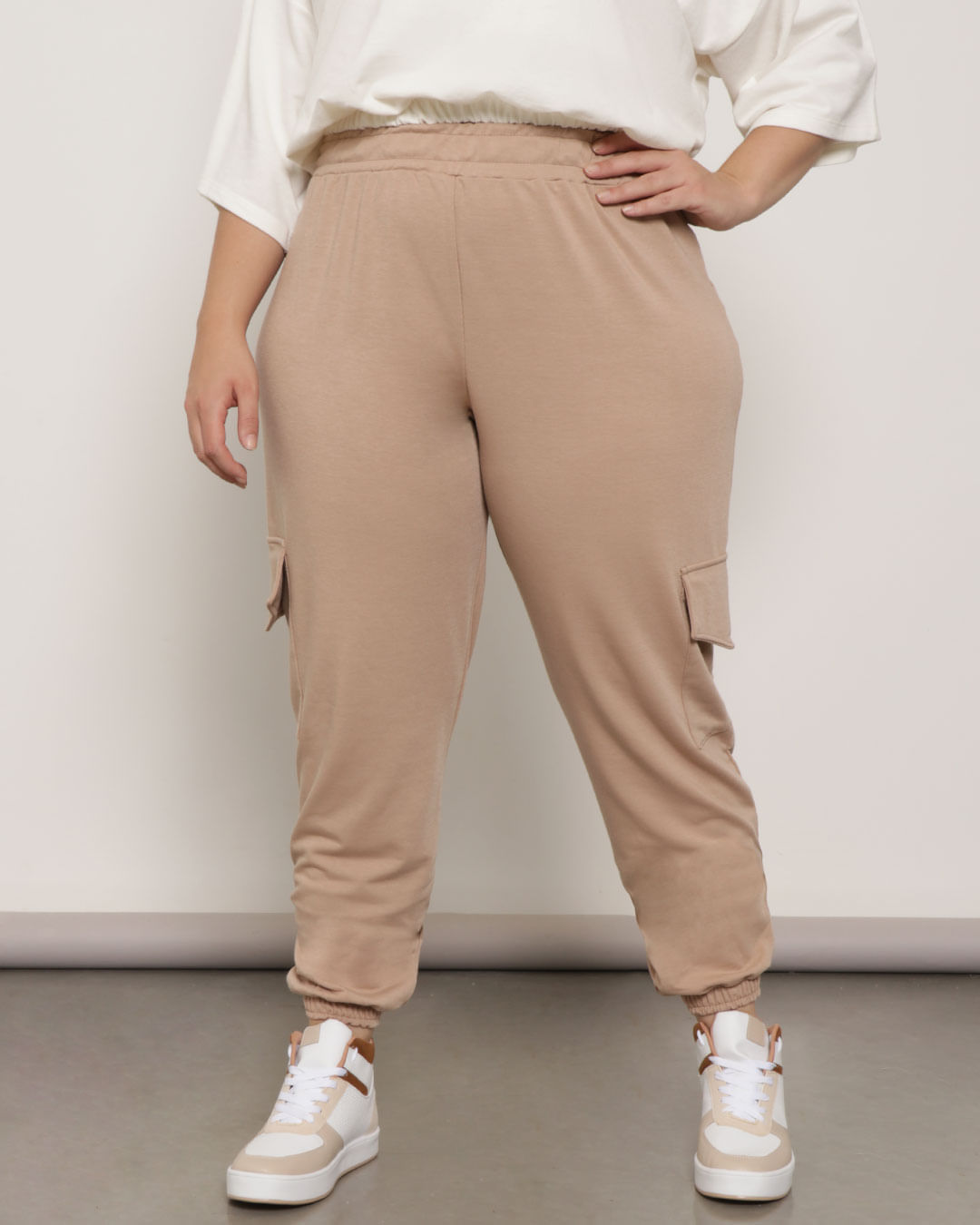 Calca-366104t-Moltno-Jogger-Bolso-Cargo---Bege-Medio