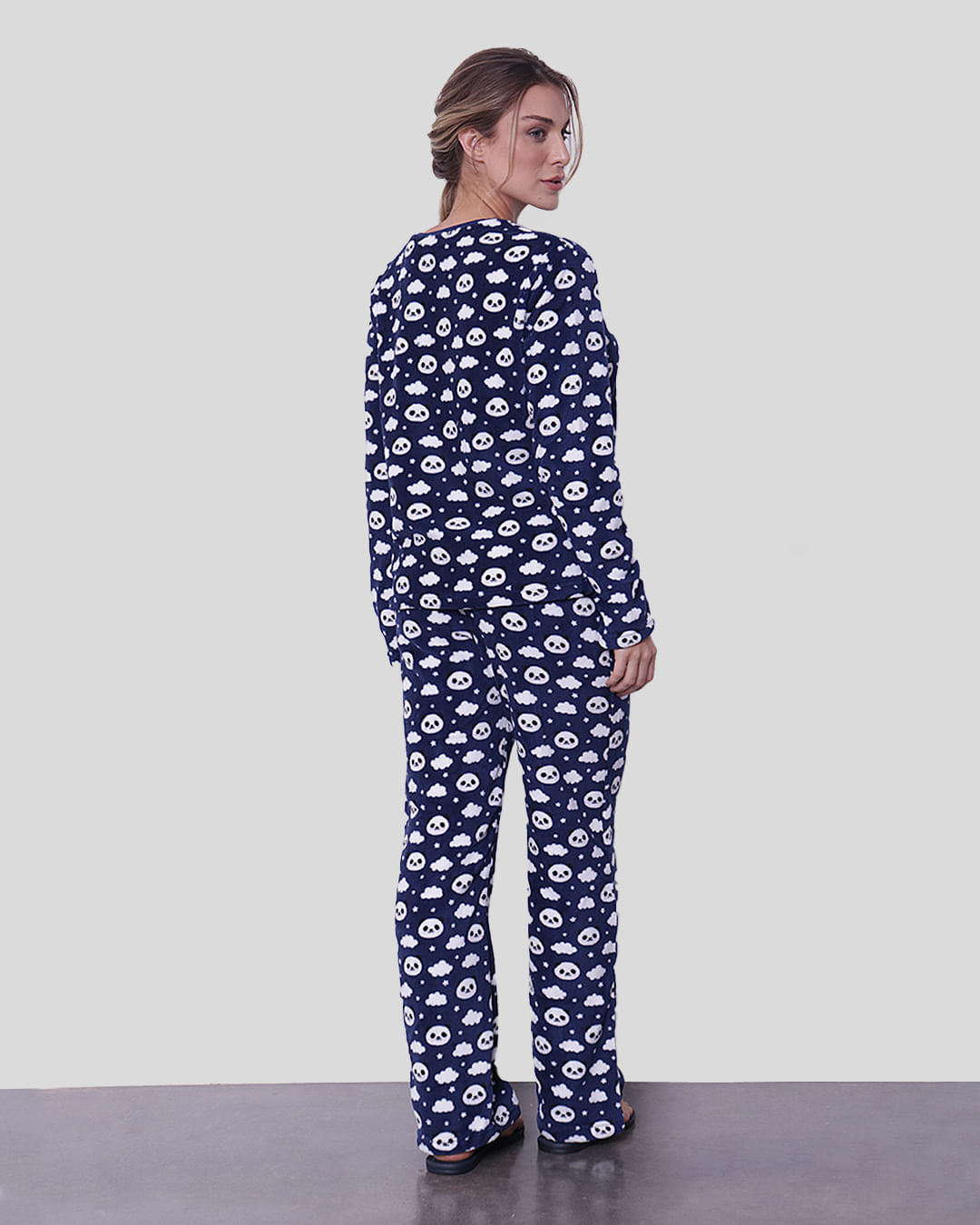 Pijama-Longo-Soft-Decredondo-Panda---Marinho