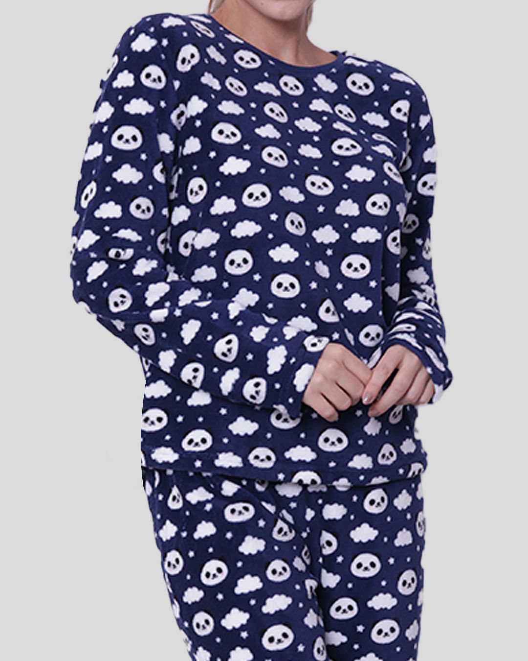 Pijama-Longo-Soft-Decredondo-Panda---Marinho