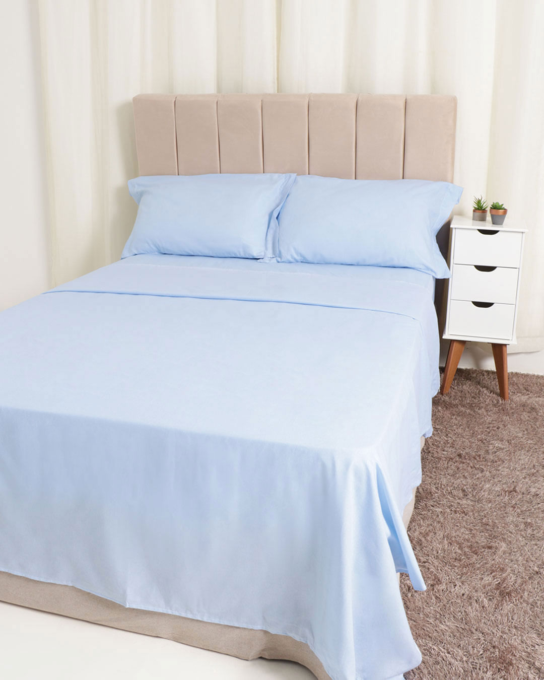 Jg-De-Cama-King-Algo-130-Fios-4pcs---Azul-Claro
