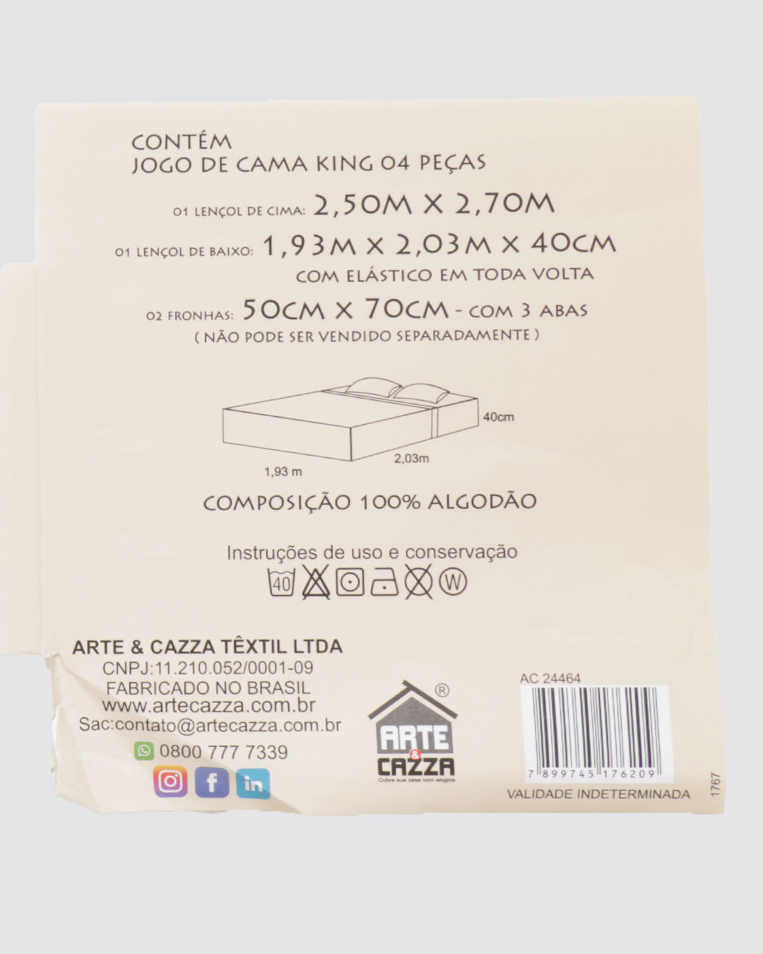 Jg-De-Cama-King-Algo-130-Fios-4pcs---Azul-Claro