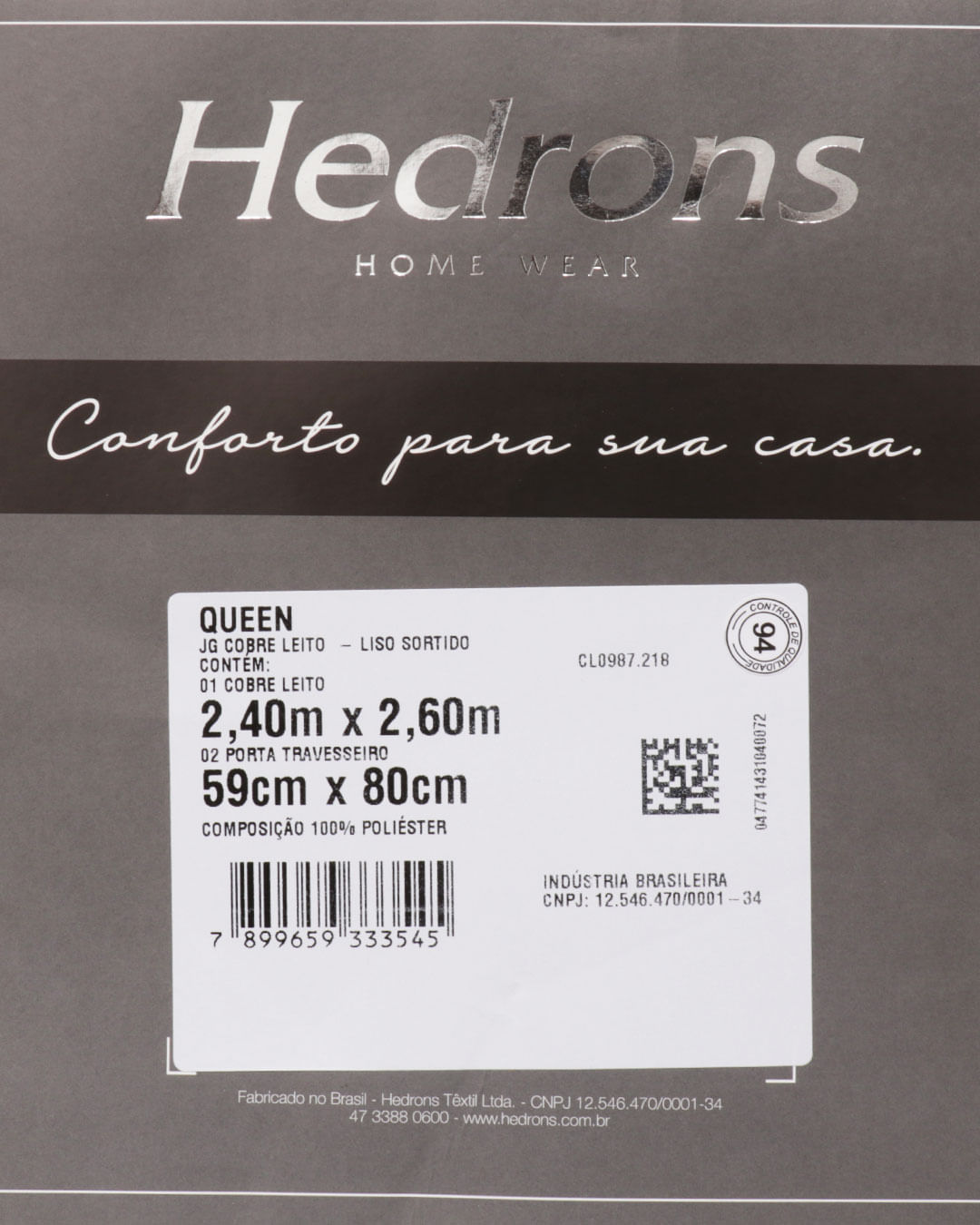 Jogocobre-Leito-Tq-De-Algodao-Queen---Cinza-Claro