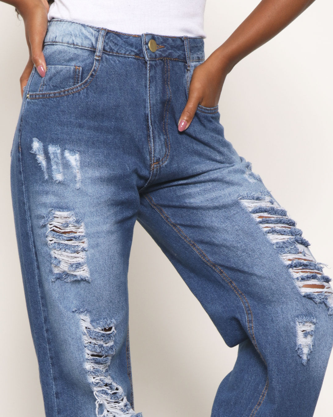 Calca-0921031-Jns-Reta-Destroyed-Fem-Ad---Blue-Jeans-Medio
