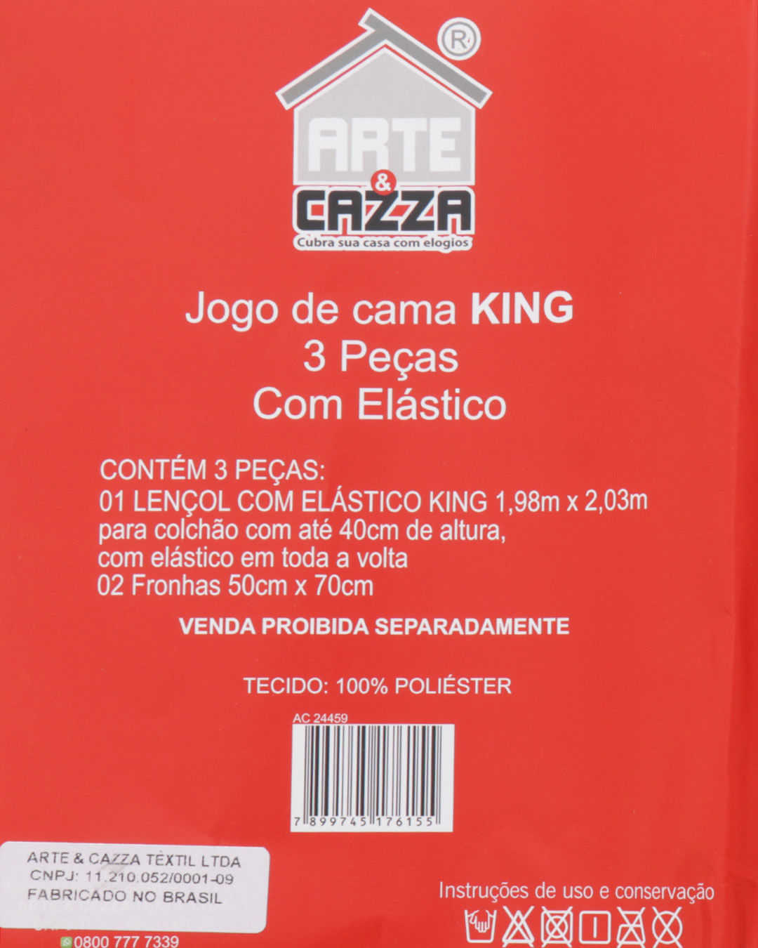 Jg-De-Cama-Basic-King-3-Pcs---Bege-Geometrico